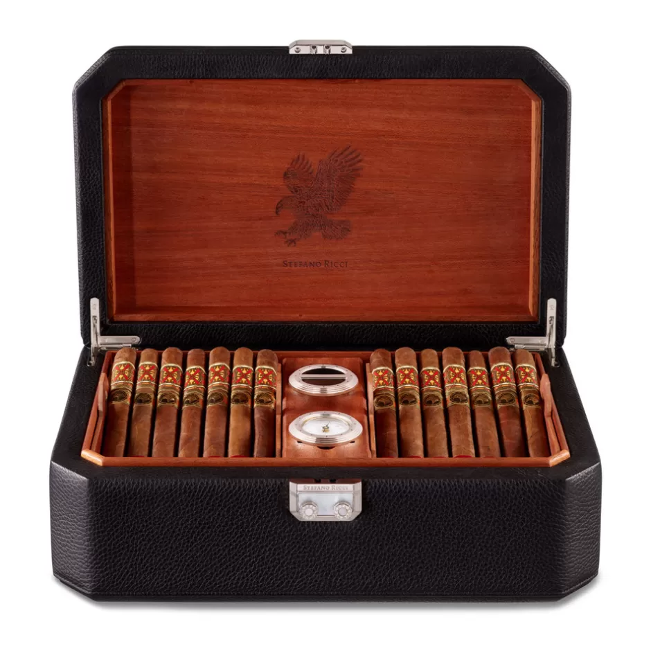 40 CIGAR DESK HUMIDOR | Stefano Ricci Store
