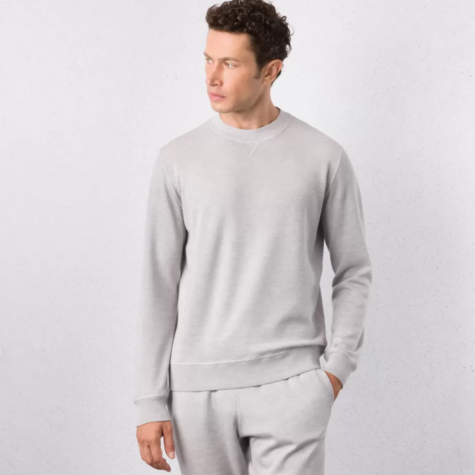 ALPHA YARN CASHMERE CREWNECK SWEATER | Stefano Ricci Fashion