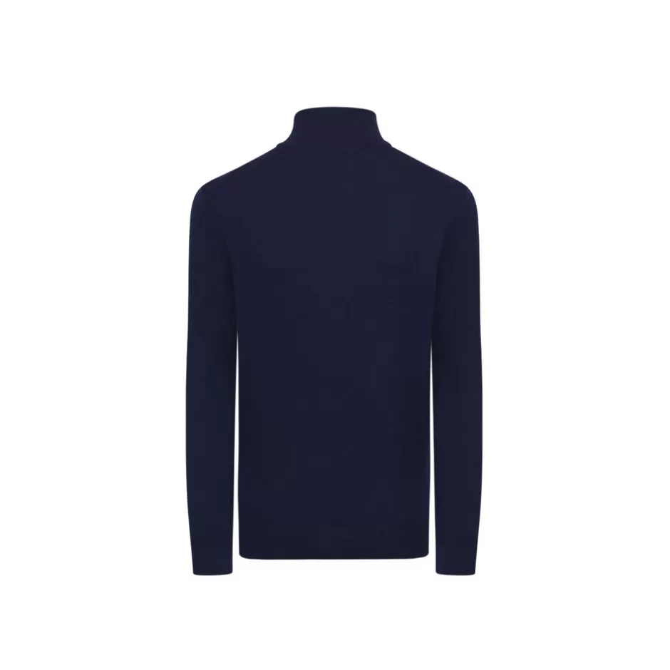 ALPHA YARN CASHMERE HALF-ZIP SWEATER | Stefano Ricci Flash Sale