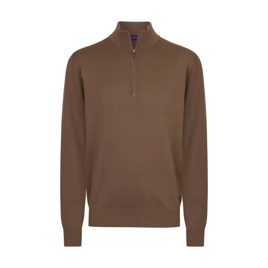 ALPHA YARN CASHMERE MOCK NECK SWEATER | Stefano Ricci Best