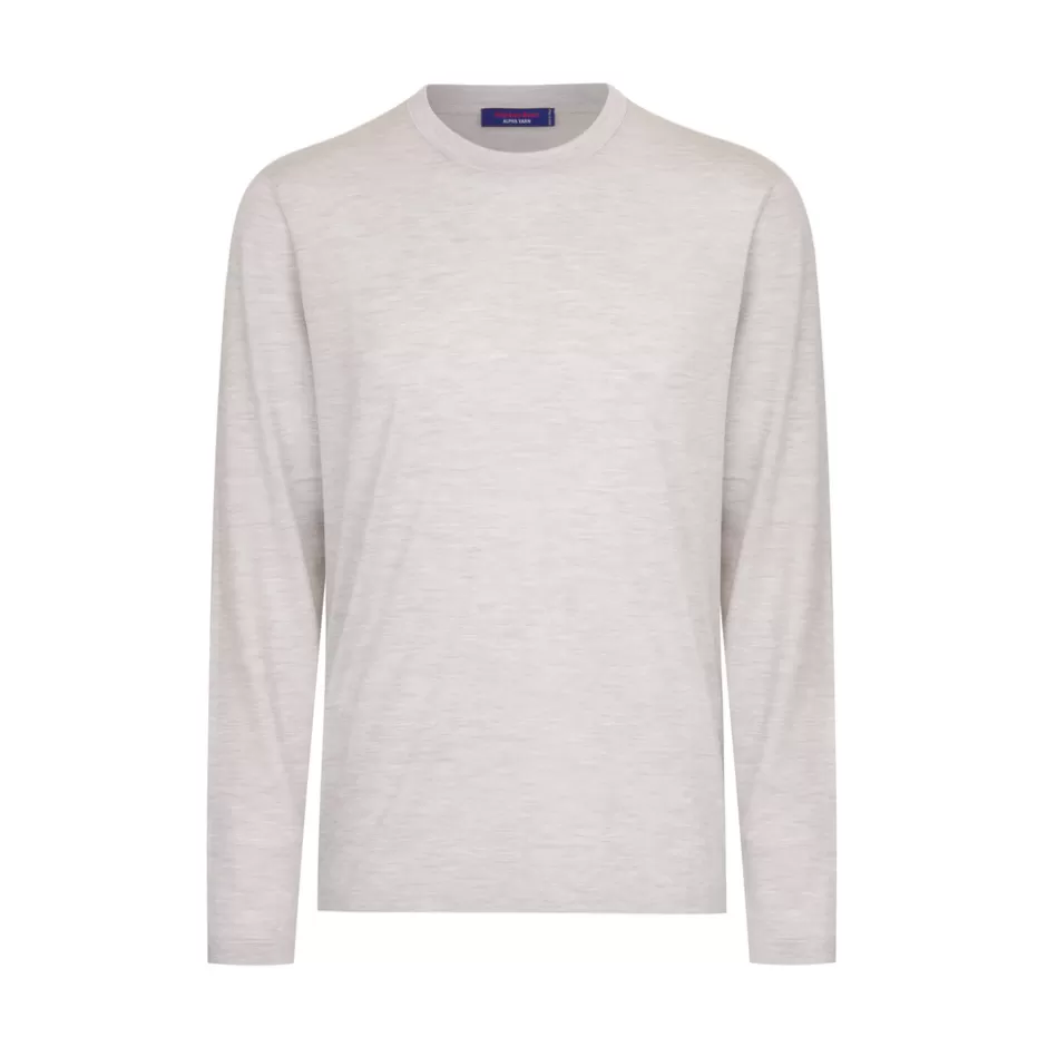 ALPHA YARN CREWNECK T-SHIRT | Stefano Ricci Outlet