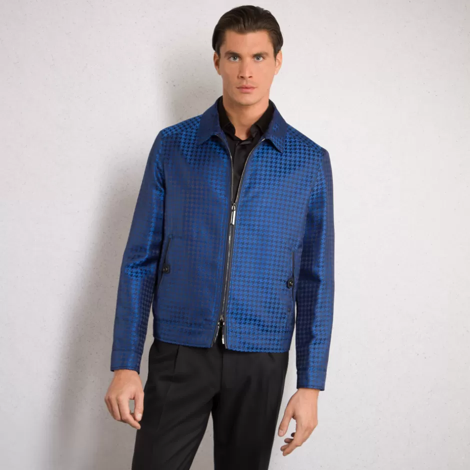 ASF AND LAMBSKIN LEATHER BLOUSON | Stefano Ricci Outlet