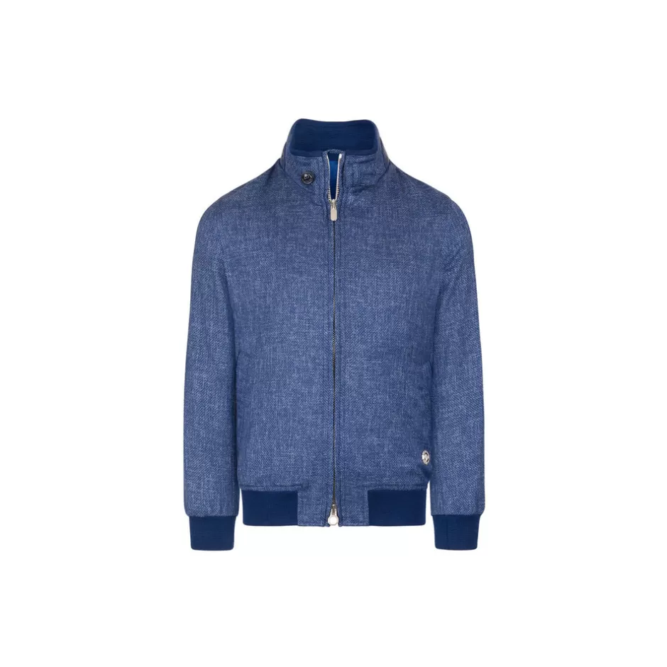 BLOUSON WITH CROCODILE LEATHER INSERTS | Stefano Ricci Flash Sale