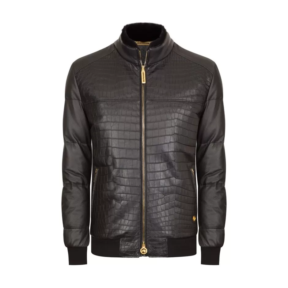BLOUSON WITH MINK FUR COLLAR | Stefano Ricci Online