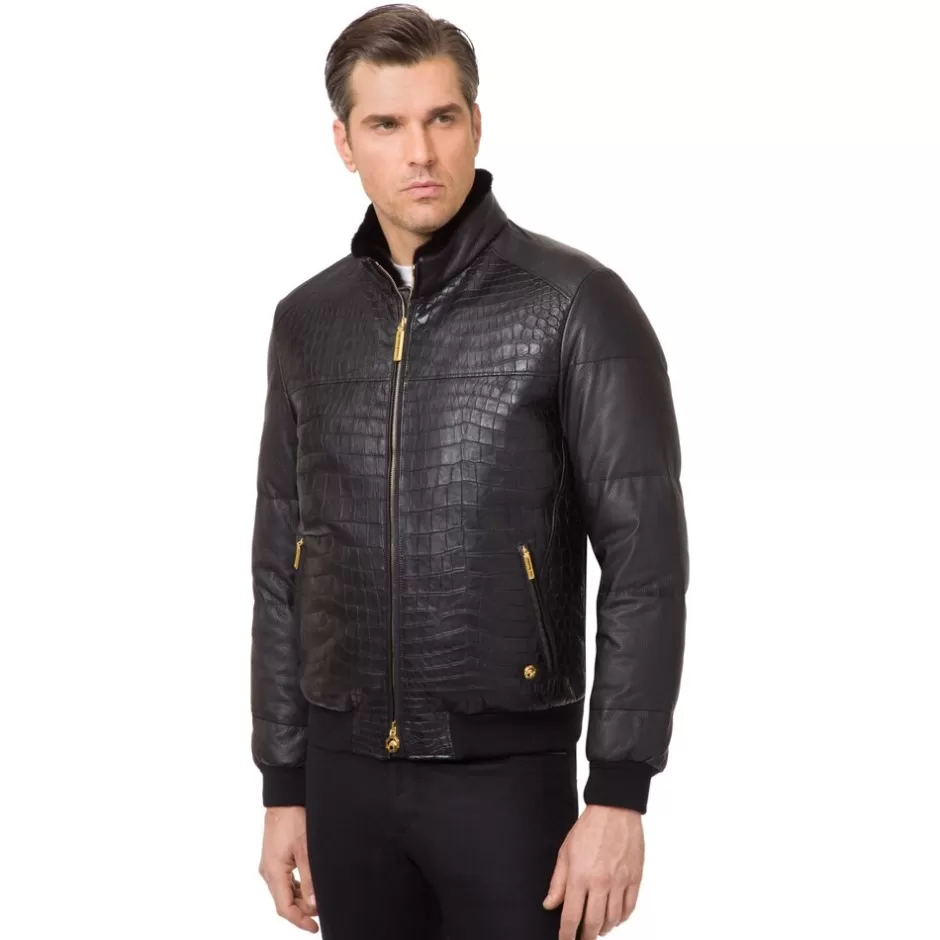 BLOUSON WITH MINK FUR COLLAR | Stefano Ricci Online