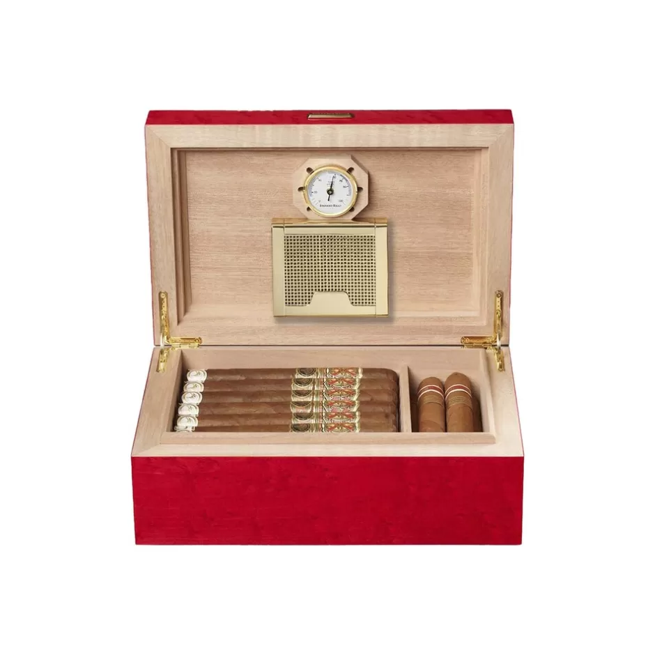 BRIAR WOOD 20 CIGAR DESK HUMIDOR | Stefano Ricci Shop