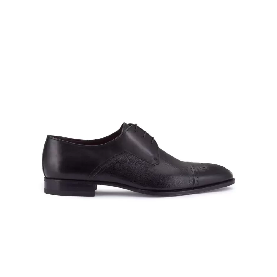 CALFSKIN DERBY BROGUE SHOES | Stefano Ricci Store
