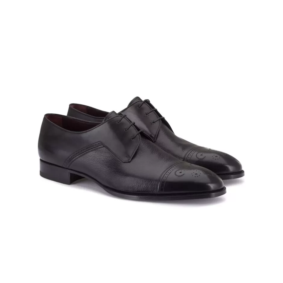 CALFSKIN DERBY BROGUE SHOES | Stefano Ricci Store