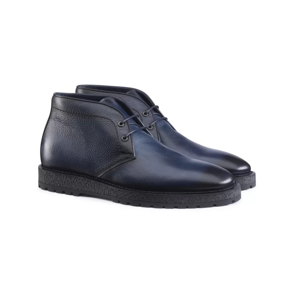 CALFSKIN LEATHER CHUKKA BOOTS | Stefano Ricci Clearance