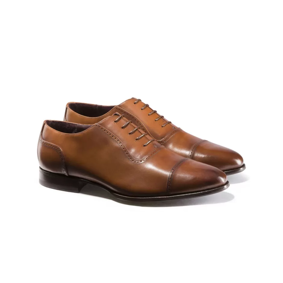 CALFSKIN LEATHER OXFORD SHOES | Stefano Ricci Discount