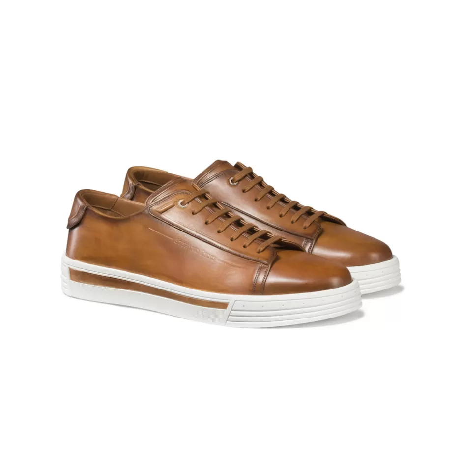 CALFSKIN LEATHER SNEAKERS | Stefano Ricci Clearance
