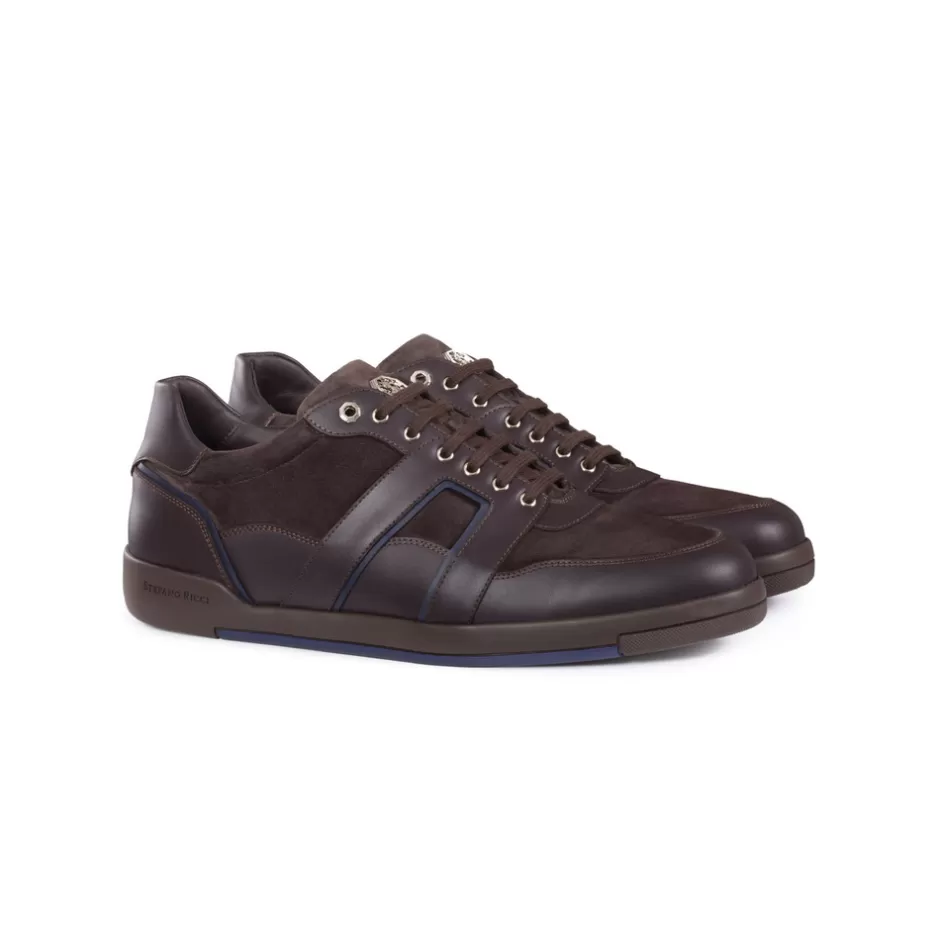 CALFSKIN LEATHER SNEAKERS | Stefano Ricci Flash Sale