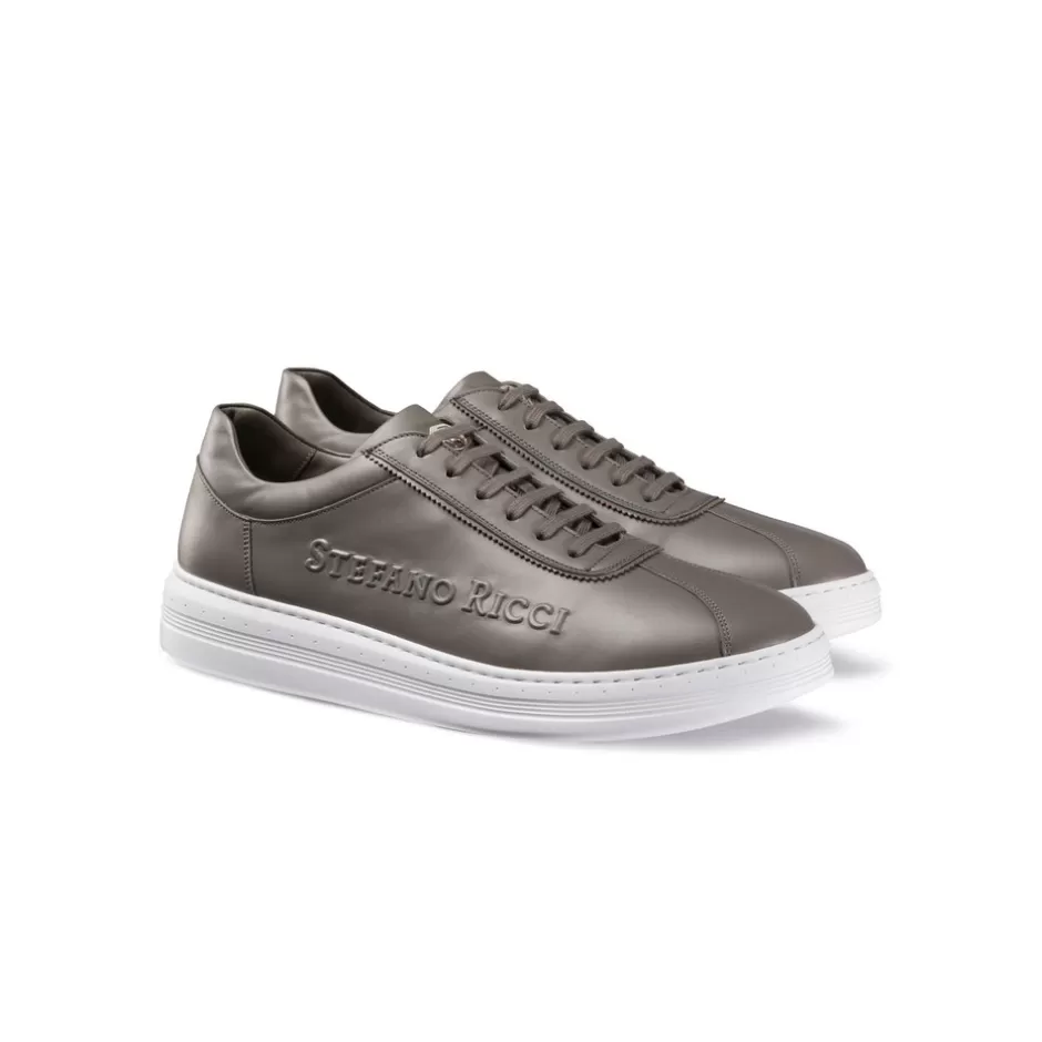 CALFSKIN LEATHER SNEAKERS | Stefano Ricci Clearance