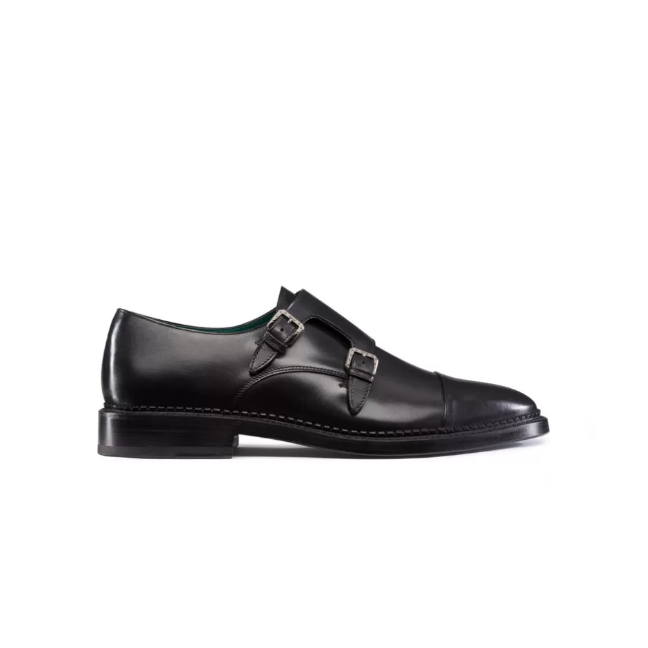 CALFSKIN MONK STRAP SHOES | Stefano Ricci Hot