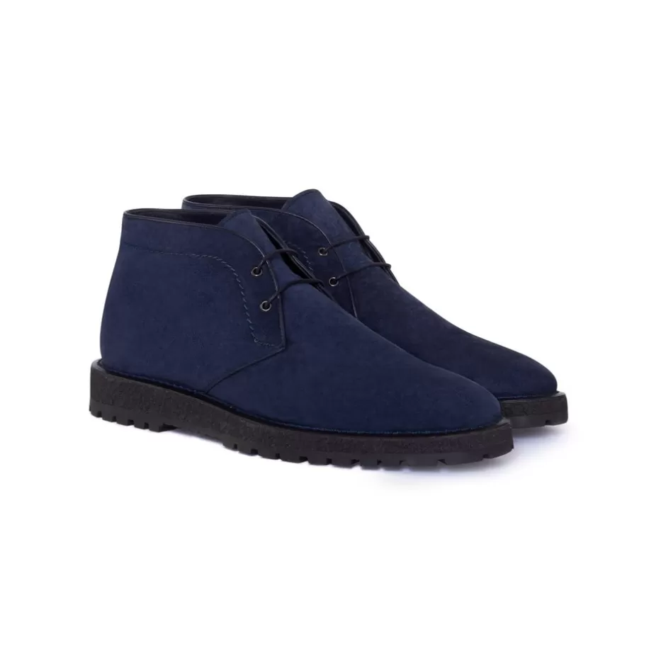 CALFSKIN SUEDE CHUKKA BOOTS | Stefano Ricci Best Sale