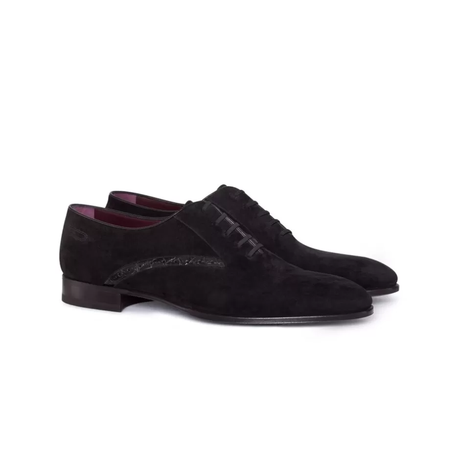 CALFSKIN SUEDE OXFORD SHOES | Stefano Ricci Cheap