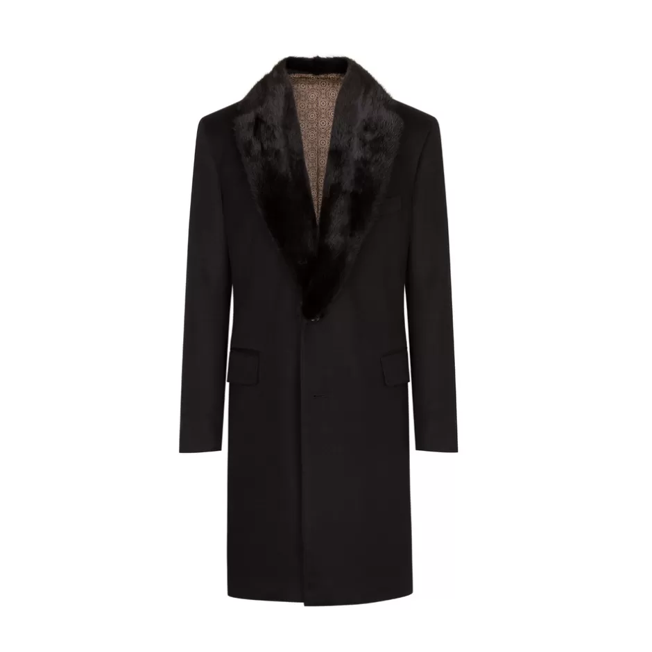 CASHMERE AND MINK FUR COAT | Stefano Ricci Online
