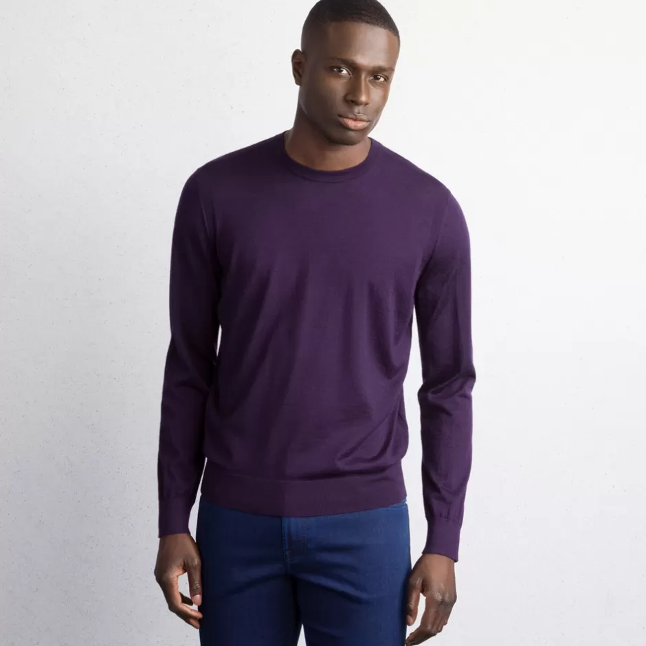 CASHMERE AND SILK BLEND CREWNECK SWEATER | Stefano Ricci Discount