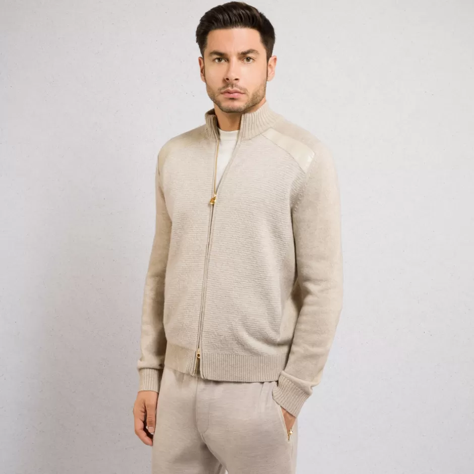 CASHMERE AND SILK JOGGING BLOUSON | Stefano Ricci Flash Sale