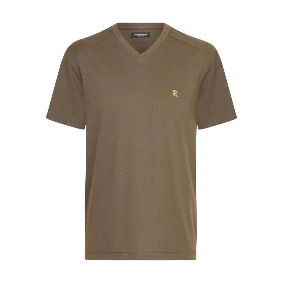 COTTON BLEND REGULAR FIT T-SHIRT | Stefano Ricci Clearance