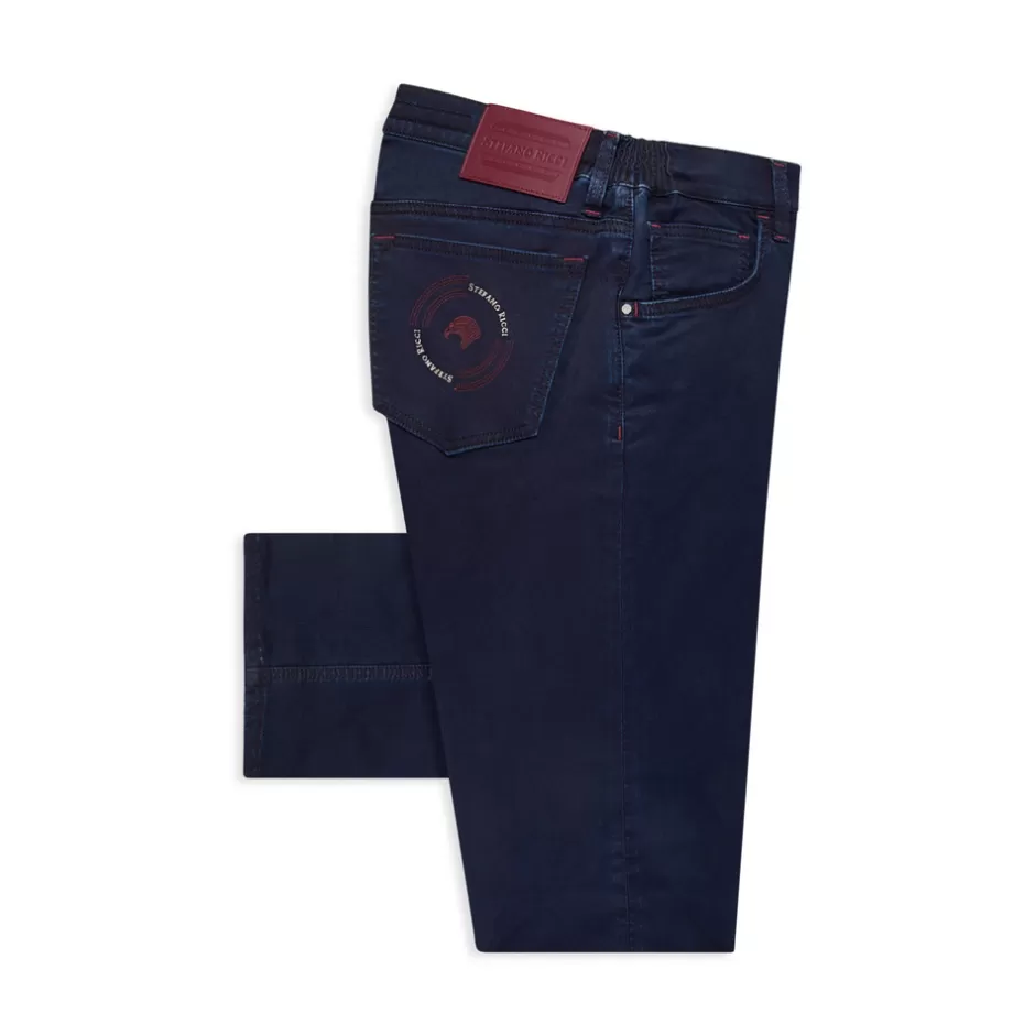 COTTON BLEND TAPERED JEANS | Stefano Ricci Clearance