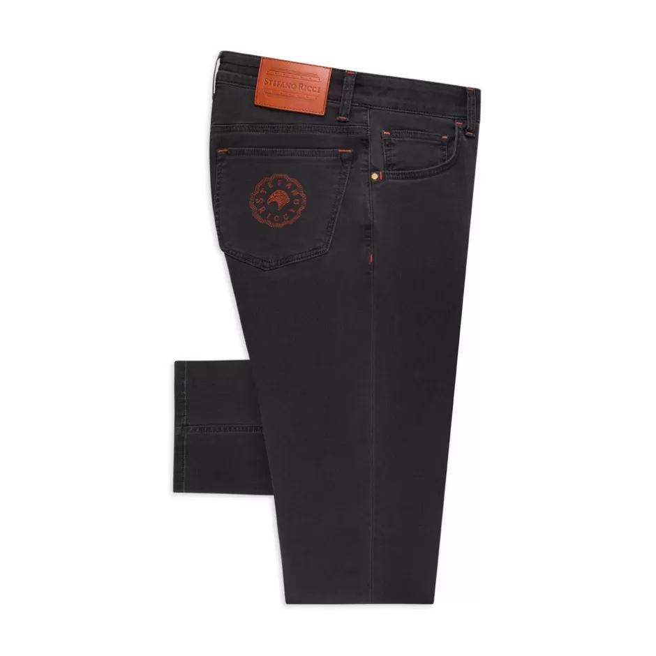 COTTON BLEND TAPERED JEANS | Stefano Ricci Cheap