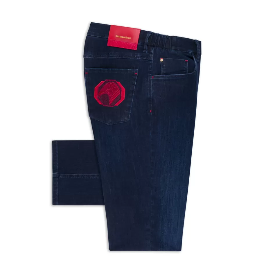 COTTON BLEND TAPERED JEANS | Stefano Ricci Cheap