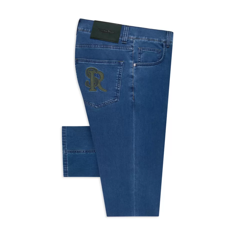 COTTON BLEND TAPERED JEANS | Stefano Ricci Cheap