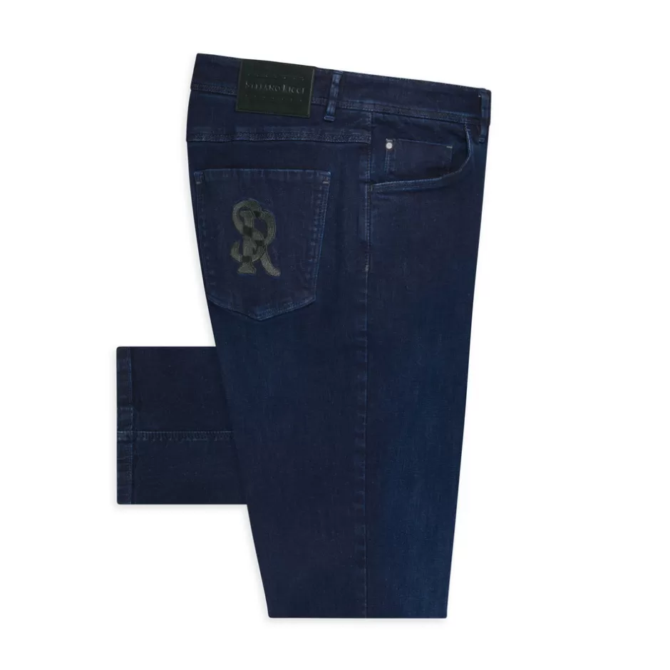 COTTON BLEND TAPERED JEANS | Stefano Ricci Outlet