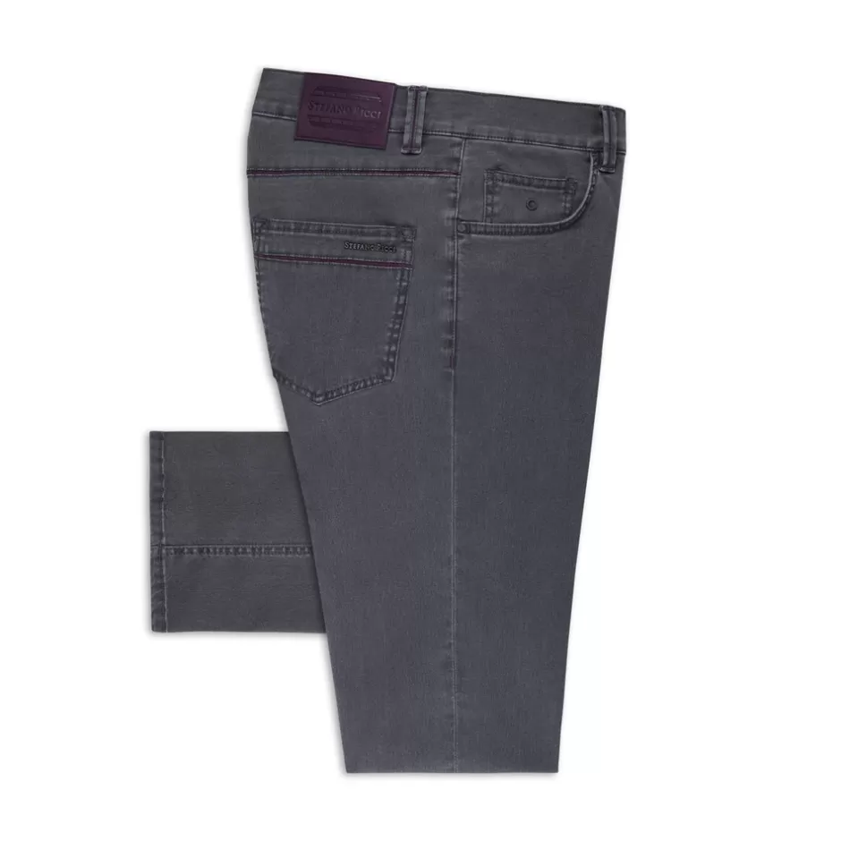 COTTON BLEND TAPERED JEANS | Stefano Ricci Cheap