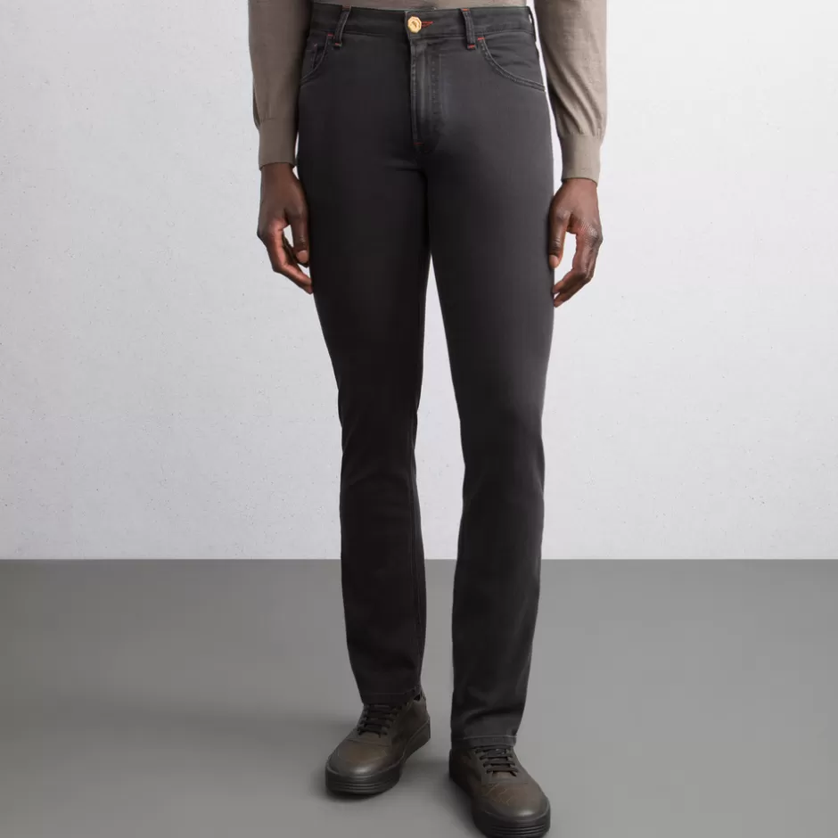 COTTON BLEND TAPERED JEANS | Stefano Ricci Cheap