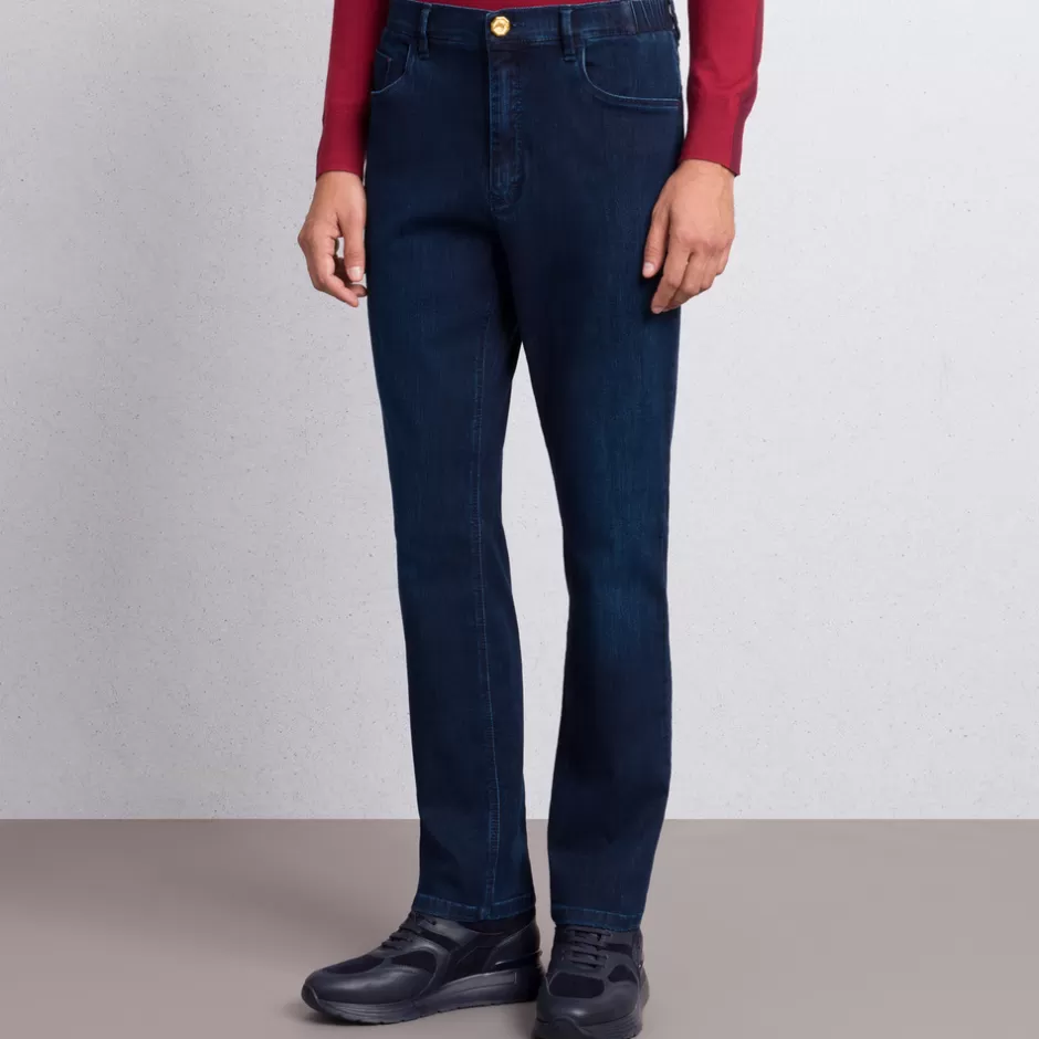 COTTON BLEND TAPERED JEANS | Stefano Ricci Cheap