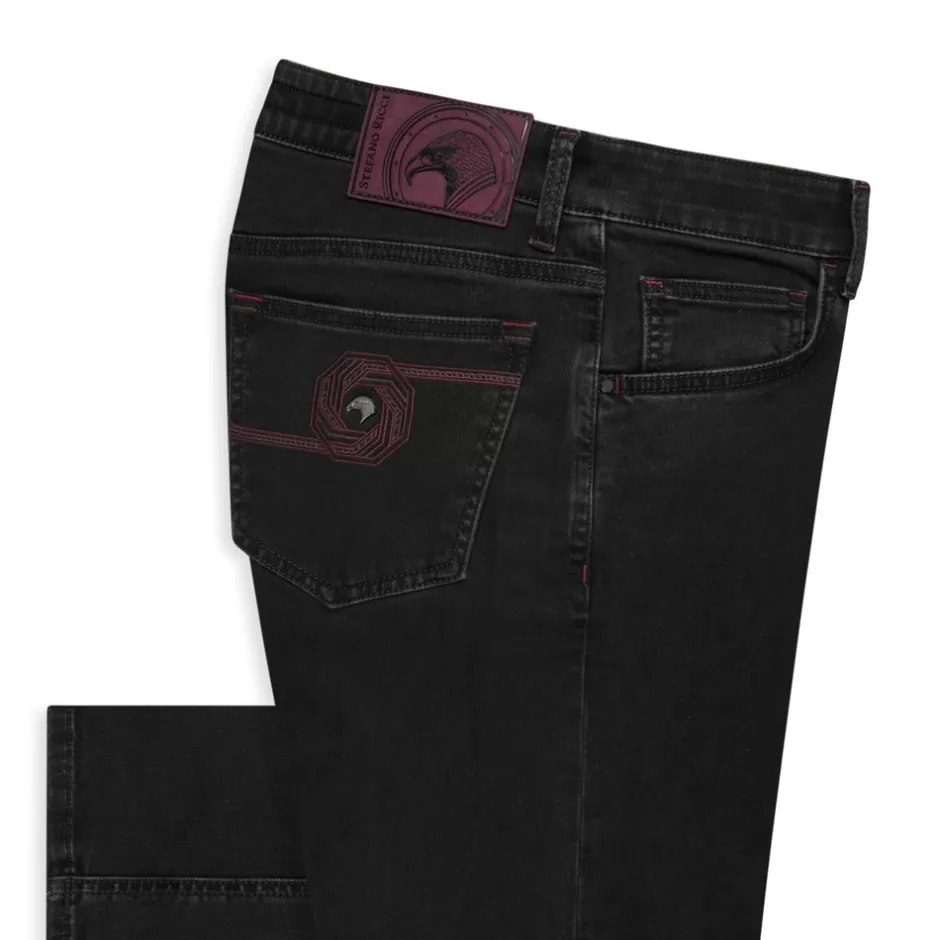 COTTON BLEND TAPERED JEANS | Stefano Ricci Cheap