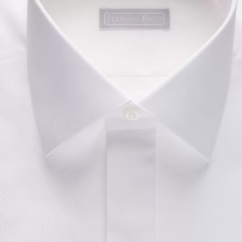 COTTON TUXEDO SHIRT | Stefano Ricci Clearance