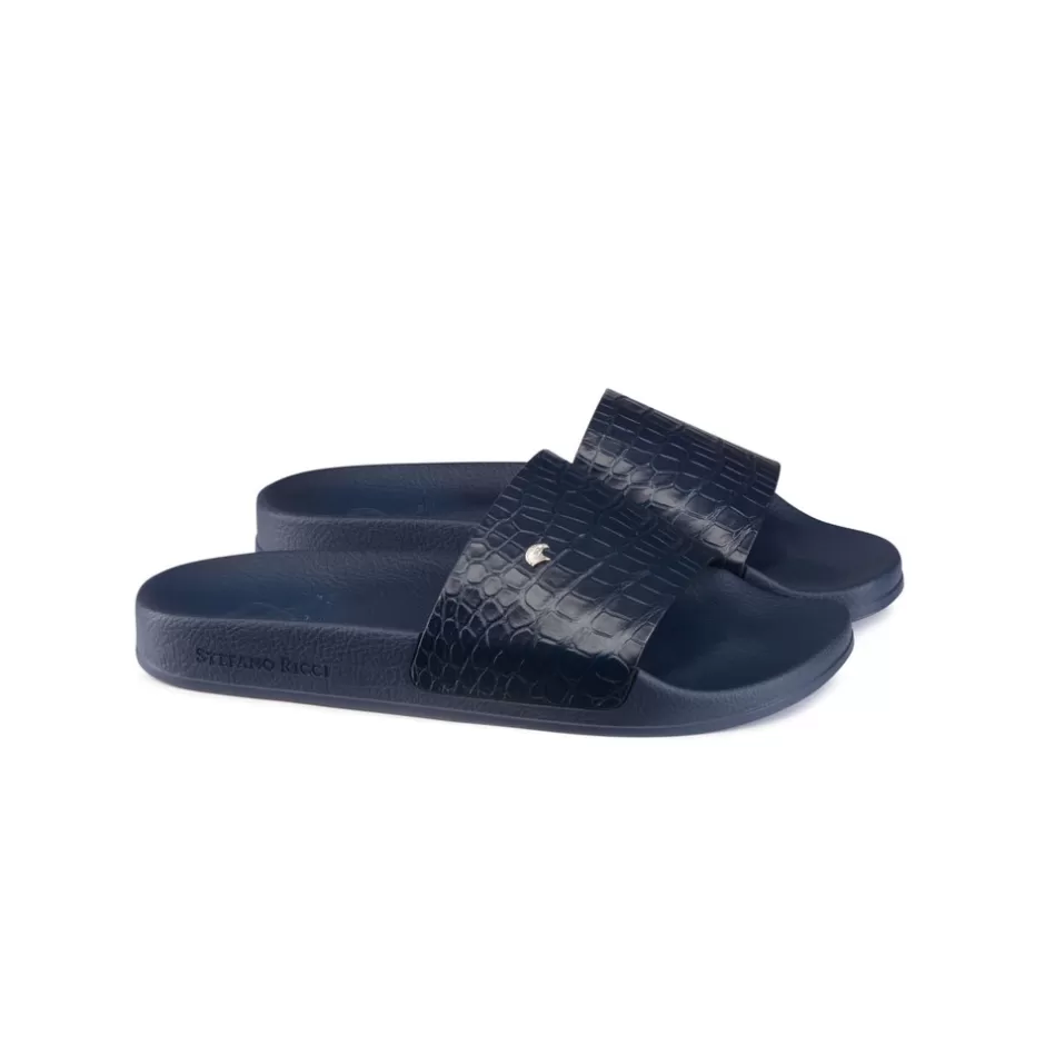 CROCODILE LEATHER SLIDES | Stefano Ricci New
