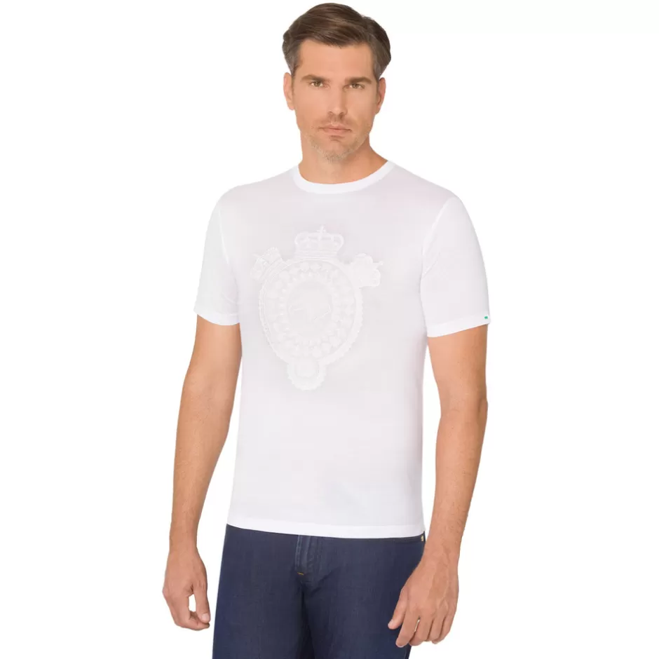 CROWN MOTIF CREW NECK T-SHIRT | Stefano Ricci New