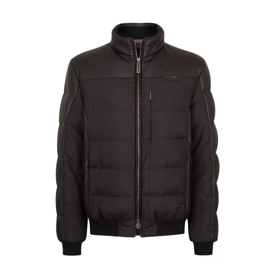 DEERSKIN AND SILK DOWN BLOUSON | Stefano Ricci Discount