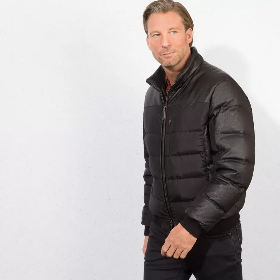 DEERSKIN AND SILK DOWN BLOUSON | Stefano Ricci Discount