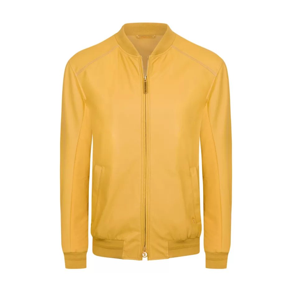 DEERSKIN LEATHER AND SILK BLOUSON | Stefano Ricci Fashion