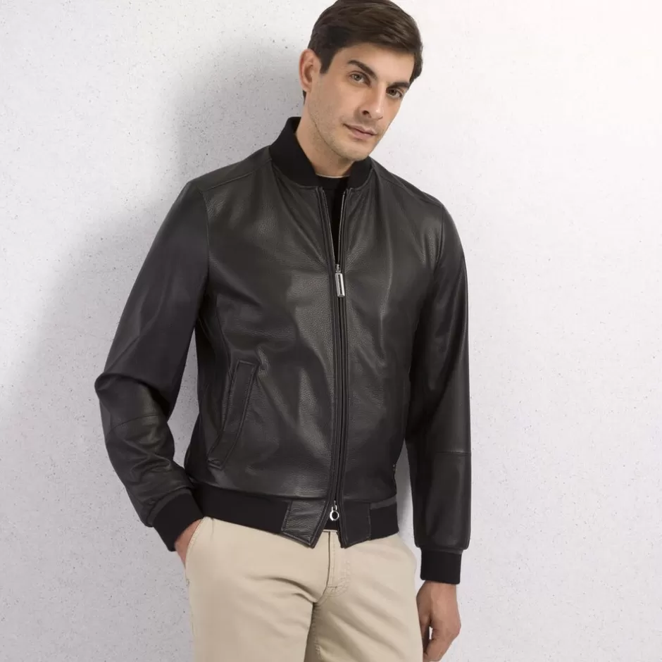 DEERSKIN LEATHER BLOUSON | Stefano Ricci Discount