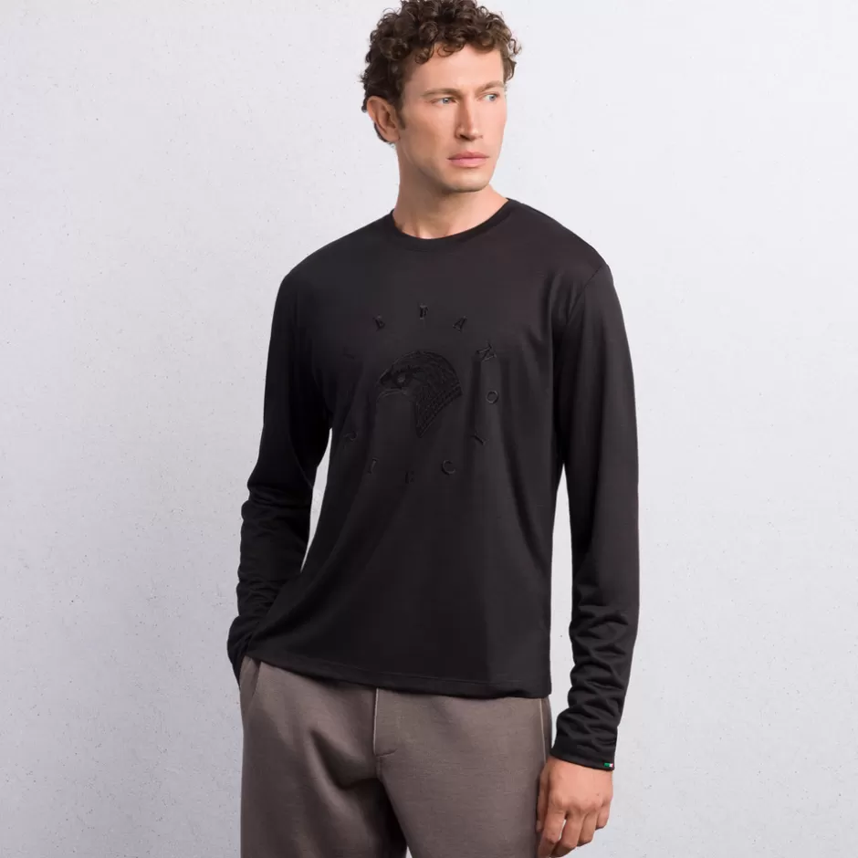 EMBROIDERED VIRGIN WOOL T-SHIRT | Stefano Ricci Best Sale