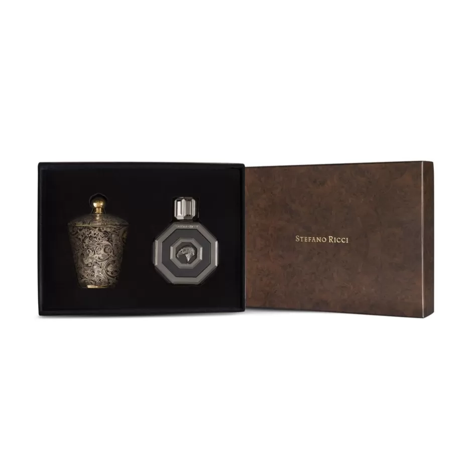 GIFT SET ROYAL EAGLE BLACK EDP & SCENTED CANDLE | Stefano Ricci Cheap