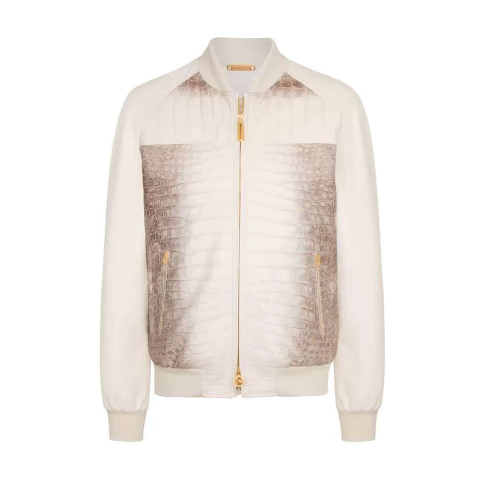 HIMALAYA CROCODILE AND NAPPA LEATHER BLOUSON | Stefano Ricci Store