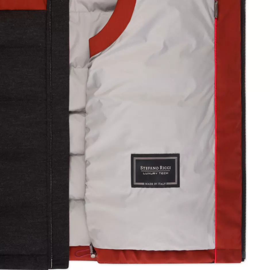 HOODED DOWN GILET | Stefano Ricci Hot