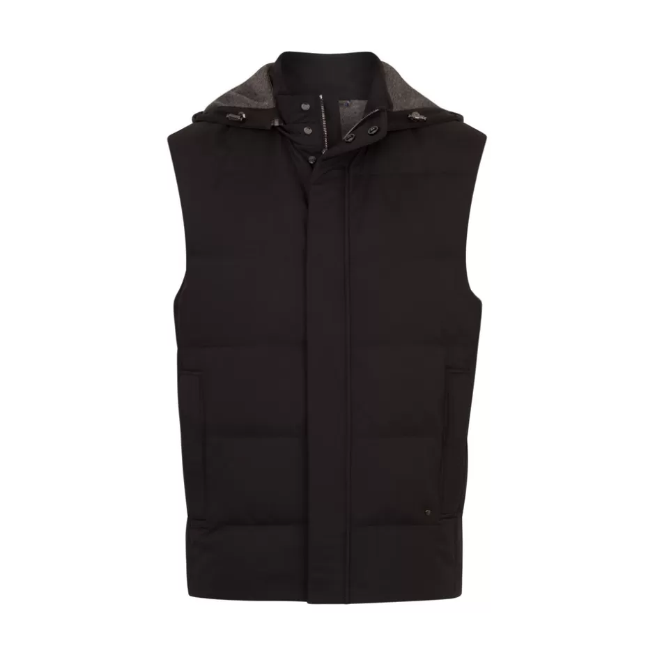 HOODED GILET | Stefano Ricci Sale