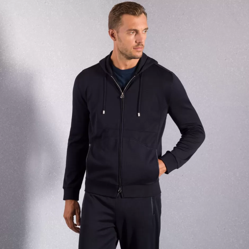 HOODED ZIP JOGGING SWEATER | Stefano Ricci Cheap