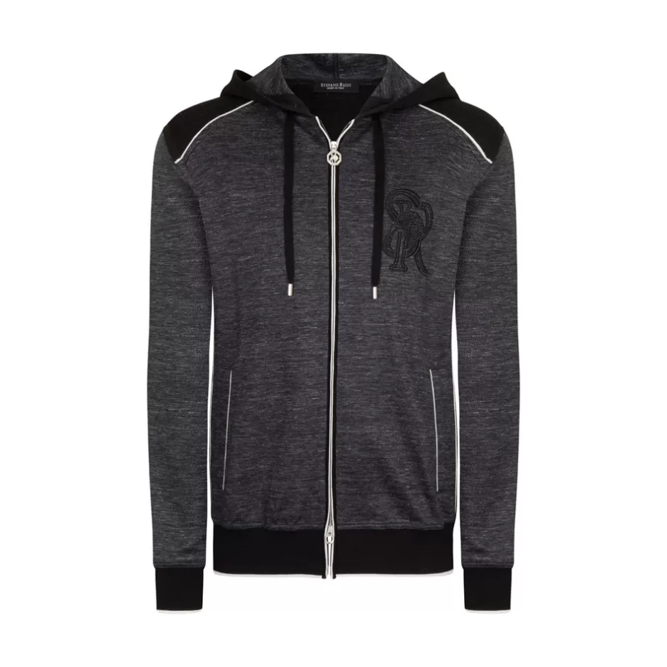 JERSEY HOODED JOGGING BLOUSON | Stefano Ricci New