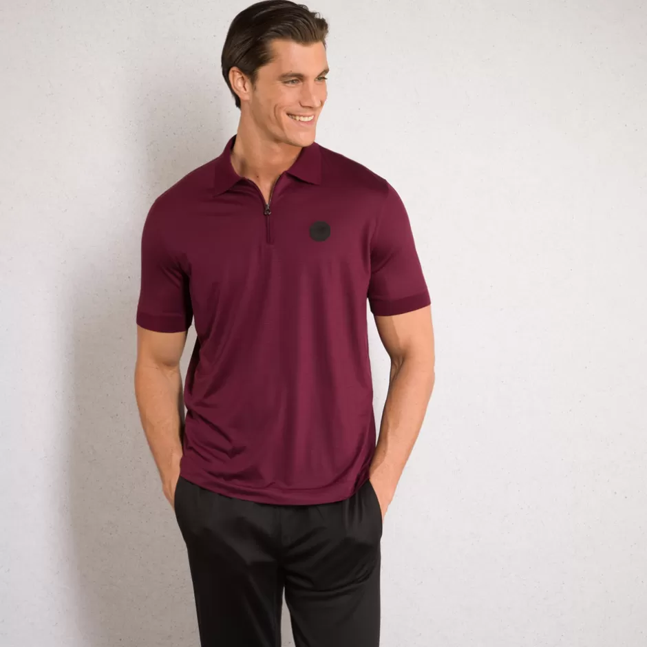 JERSEY KNIT ZIP POLO | Stefano Ricci New