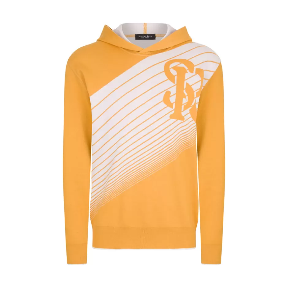 KNIT HOODED JOGGING SWEATSHIRT | Stefano Ricci Store