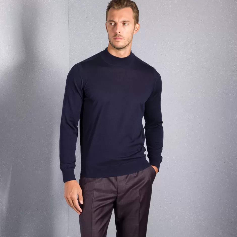 KNIT MOCKNECK SWEATER | Stefano Ricci New